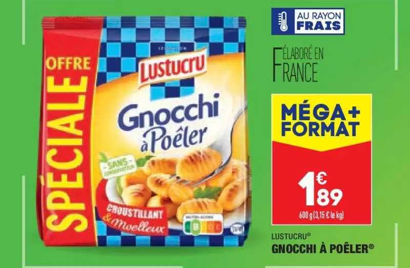 Promo Gnocchi à Poêler Lustucru chez Aldi - iCatalogue.fr