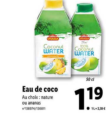 Eau De Coco Lidl Lidl Mentions Dernière Archivés Mise Jour Alimentaires 4 Promo Eau De Coco chez Lidl - iCatalogue.fr