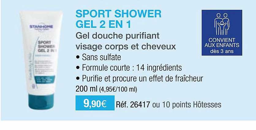 Promo Sport Shower Gel 2 En 1 chez Stanhome