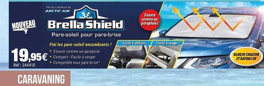 Pare soleil parapluie Brella Shield - Feu Vert