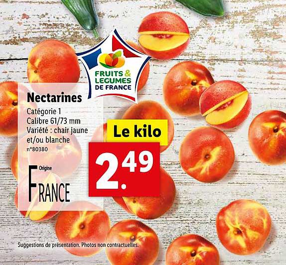 Promo Nectarines chez Lidl iCatalogue.fr