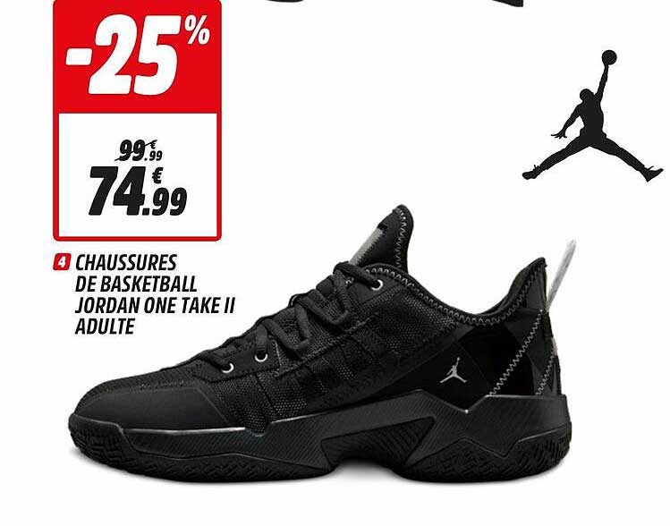 Offre Chaussures De Basketball Jordan One Take II Adulte chez Intersport
