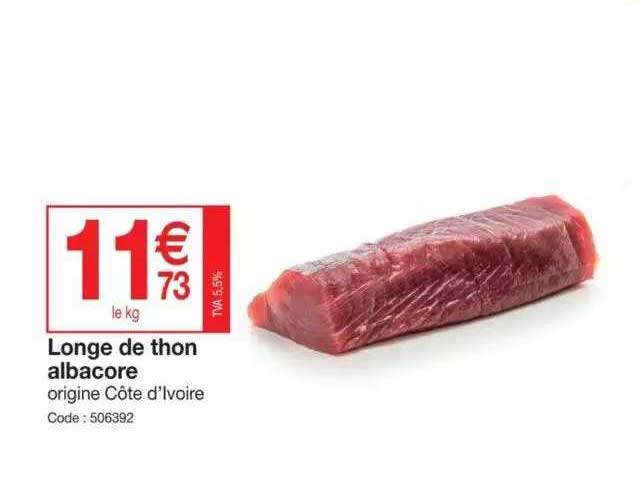 Promo Longe De Thon Albacore chez Promocash - iCatalogue.fr