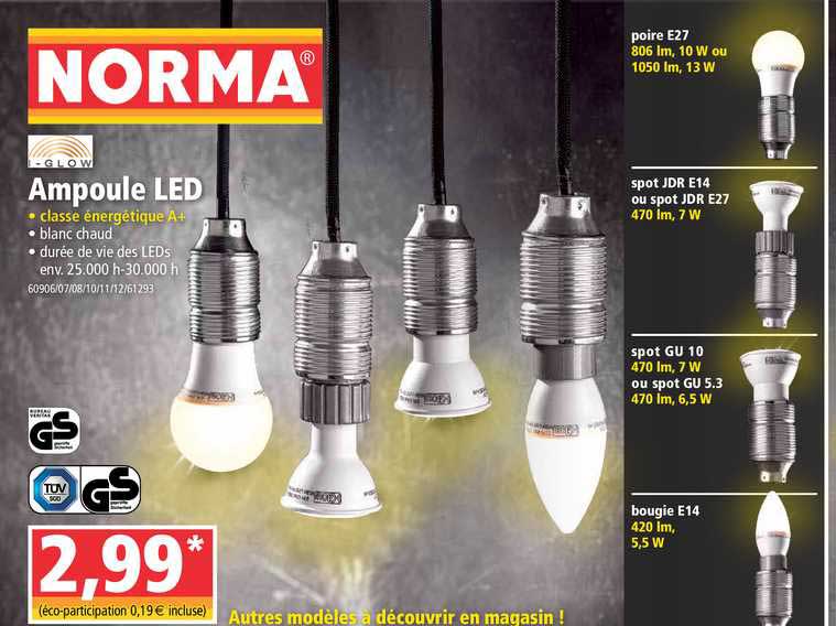Promo Glow Ampoule Led chez Norma iCatalogue.fr