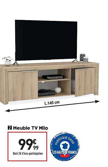 Offre Meuble Tv Milo Chez Conforama