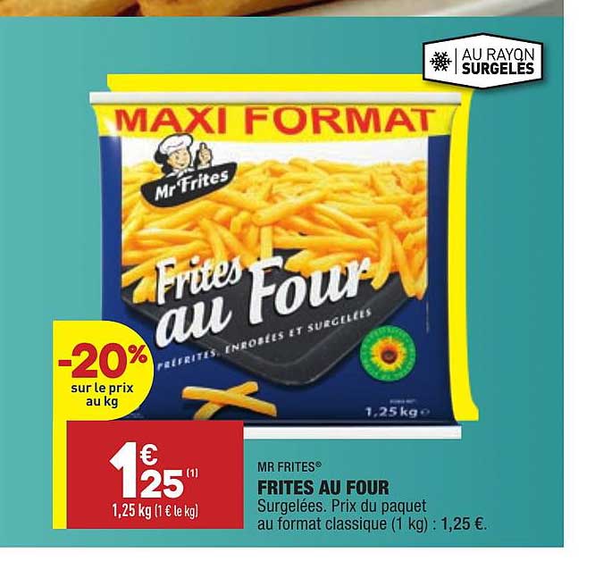 Offre Mr Frites Frites Au Four Chez Aldi