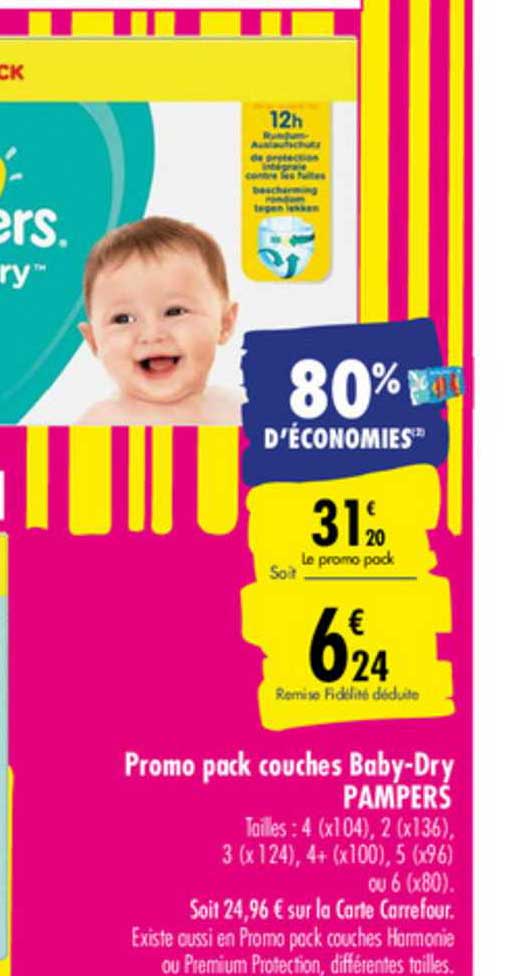 Train Validation Cooperative Promo Promo Pack Couches Baby Dry Pampers chez Carrefour Market