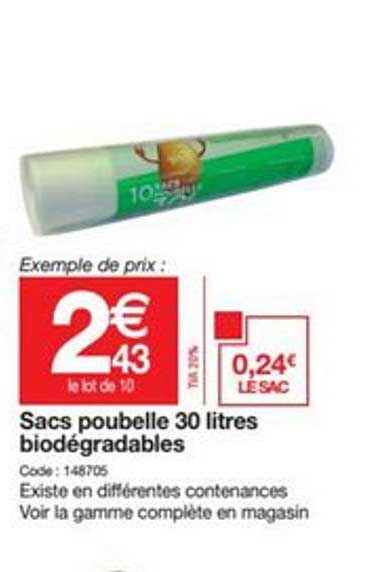 Offre Sacs Poubelle Handy Bag Chez Bi1