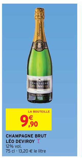 Promo Champagne Brut Léo Deviroy chez Intermarché Contact - iCatalogue.fr