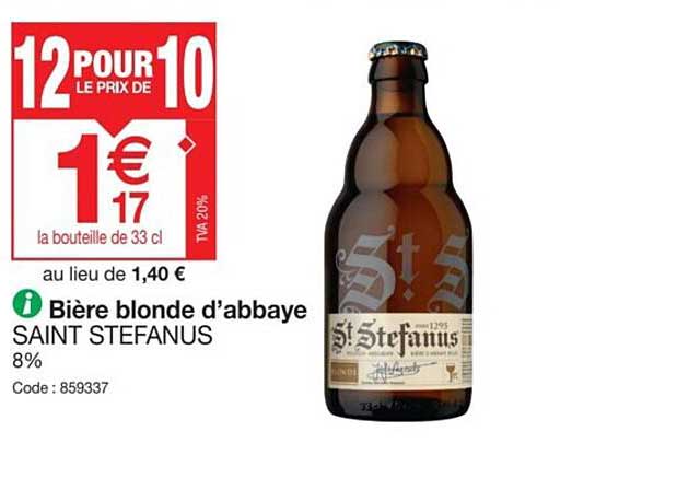 Bière belge 33 cl - Brasserie - Promocash