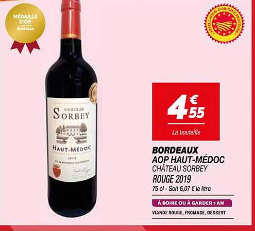 Chateau Sorbey Haut Medoc 2016 750ml