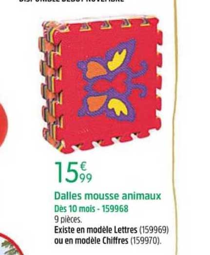 Offre Dalles Mousse Animaux Chez King Jouet