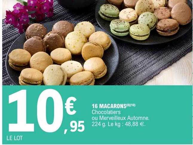 Promo 16 Macarons Chez E.Leclerc - ICatalogue.fr