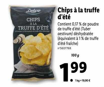 Promo Chips à La Truffe D'été Deluxe chez Lidl - iCatalogue.fr