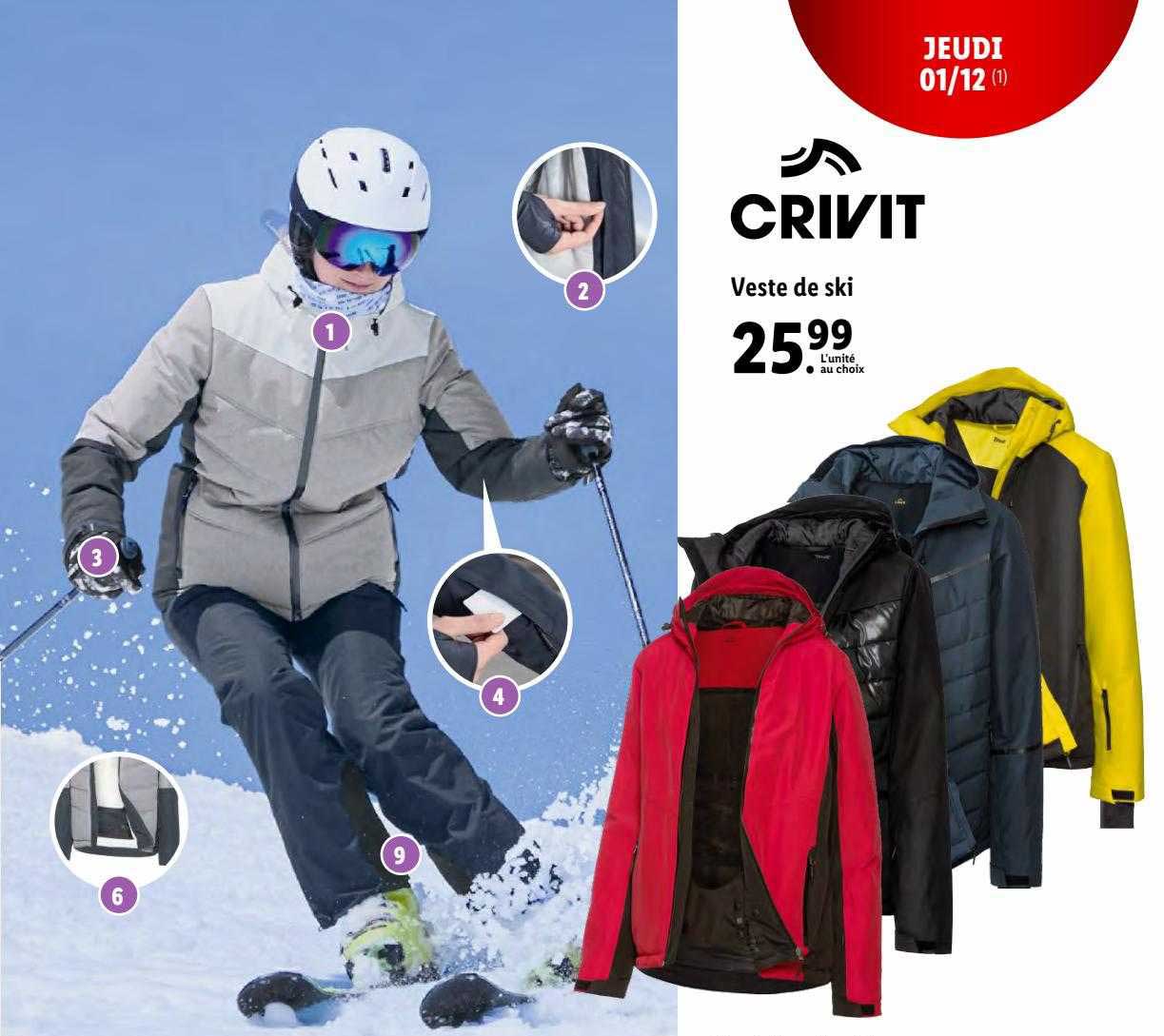 manteau de ski crivit