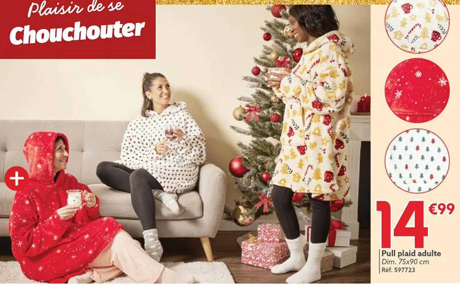Pull Plaid Homme Noël - Motif "Love In Christmas" Et Arbre De Noël - Tissu Doux, Coupe Décontractée - Cadeau Fêtes