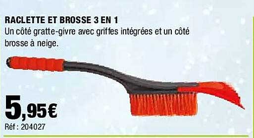 Raclette 2 En 1 Avec Brosse Microfibre - Grattoir Pour Douche, Carrelage, Vitre, Lave-Vaisselle Safe