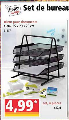 Promo Set De Bureau Paper Scrip chez Norma - iCatalogue.fr