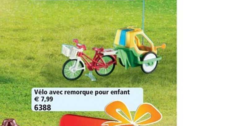 Vélo avec remorque pour enfant - 6388