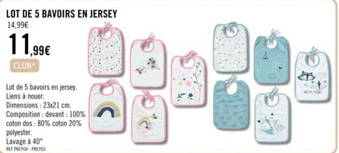 Lot De 5 Bavoirs En Mousseline Pour Bébé – Coton Absorbant, Réglables, Imperméables, Blancs, Unisexes, Facile à Laver