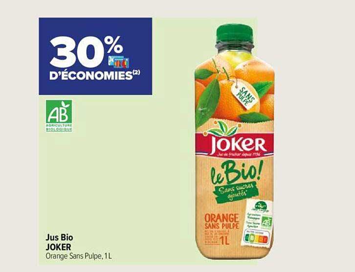 Carrefour Contact Jus Bio Joker