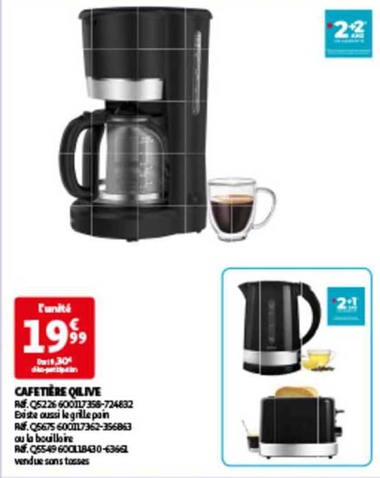 Promo Cafetière Qilive chez Auchan - iCatalogue.fr