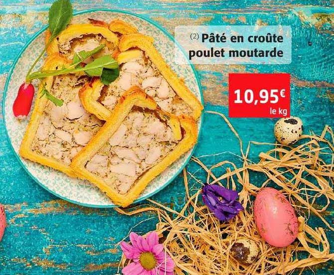 Promo Pâté En Croûte Poulet Moutarde chez Colruyt - iCatalogue.fr