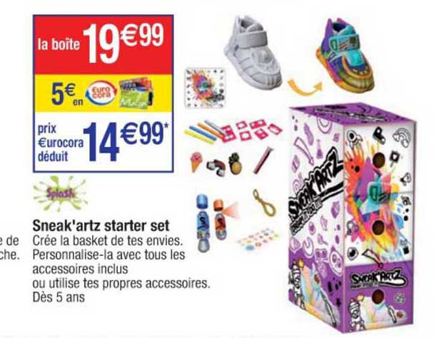 Splash Toys – Sneak’Artz Set Spray – 2 Baskets à Personnaliser – 24 Modèles