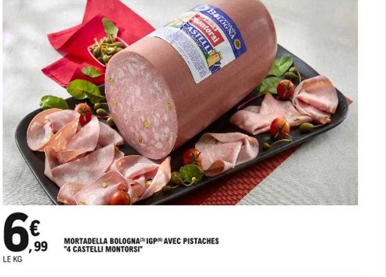 Promo Mortadella Bologna Igp Avec Pistaches "4 Castelli Montorsi" chez