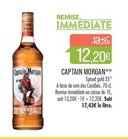 Match Captain Morgan Spiced Gold 35°