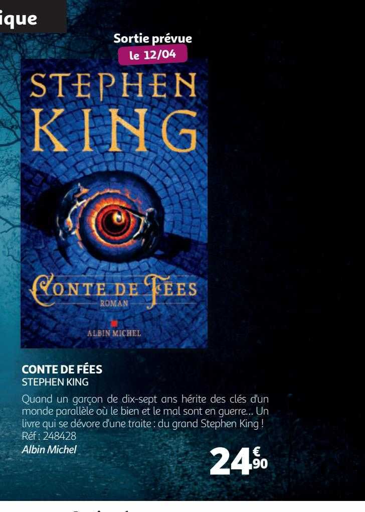 Promo Conte De Fées Stéphen King chez Auchan iCatalogue.fr Promo Conte De Fées Stéphen King chez Auchan iCatalogue.fr