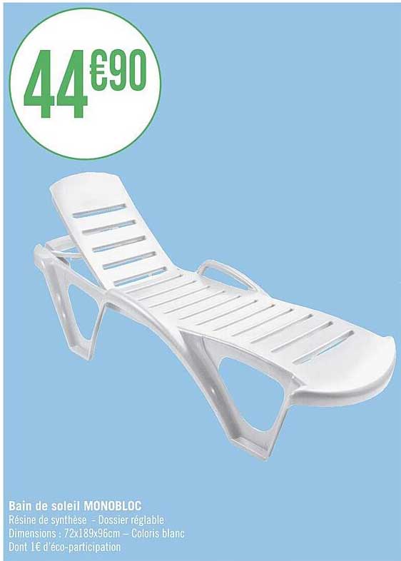 Promo Bain De Soleil Monobloc chez Géant Casino - iCatalogue.fr
