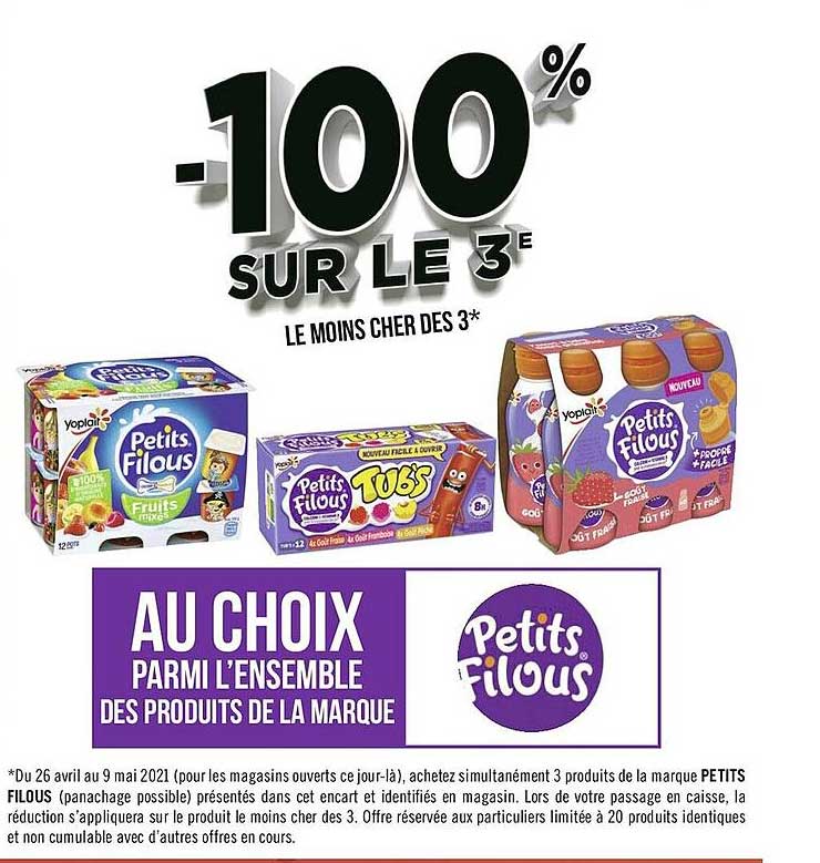 Offre Petits Filous Chez Auchan