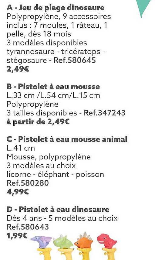 Pistolets à Eau Dinosaure Pour Enfants - 2 Modèles, Bouche Qui S'ouvre | Jouet D'extérieur En ABS, Combats Aquatiques