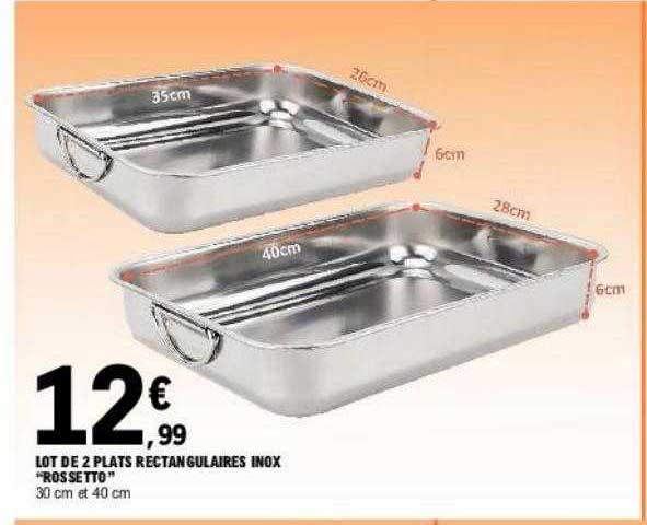 Lot De 2 Plats Ronds En Inox - Vintage Brillant (occasion)