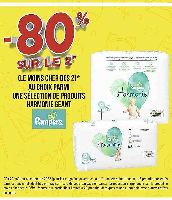 Promo Produits Harmonie Géant Pampers chez Casino Supermarchés iCatalogue.fr