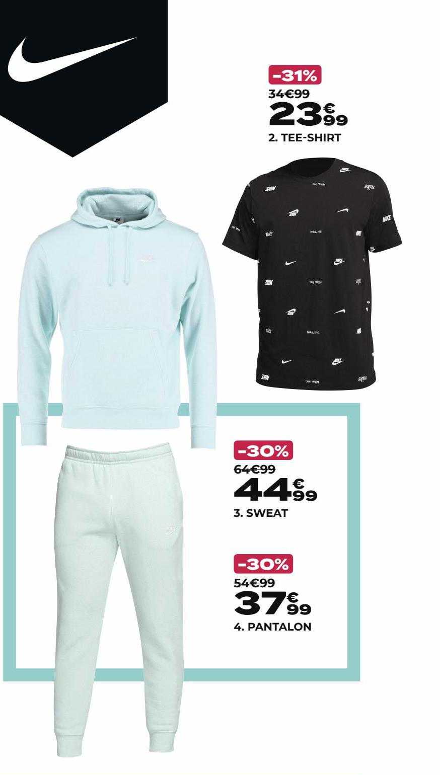 Promo Tee-shirt Nike, Sweat Nike, Pantalon Nike chez GO Sport ...