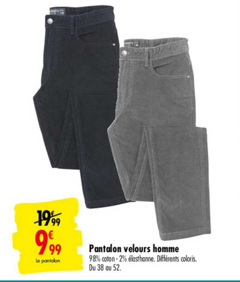 Pantalon de travail homme noir L TEX : le pantalon à Prix Carrefour