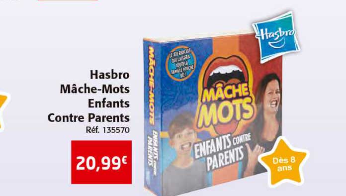 Hasbro mache-mots enfants vs parents 5010993409037 - La Poste