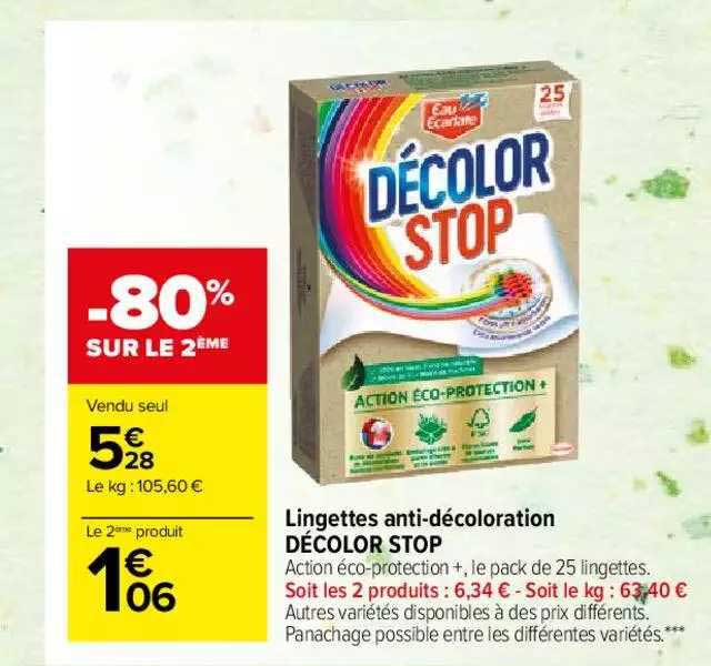 Lingettes anti décoloration carrefour™ x40 – Supermarché.mg