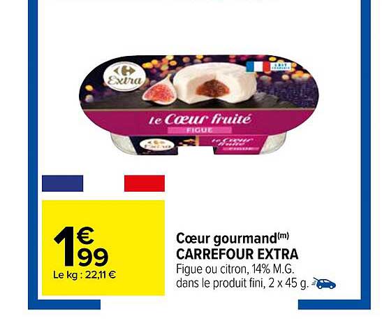 Promo Cœur Gourmand Carrefour Extra chez Carrefour - iCatalogue.fr