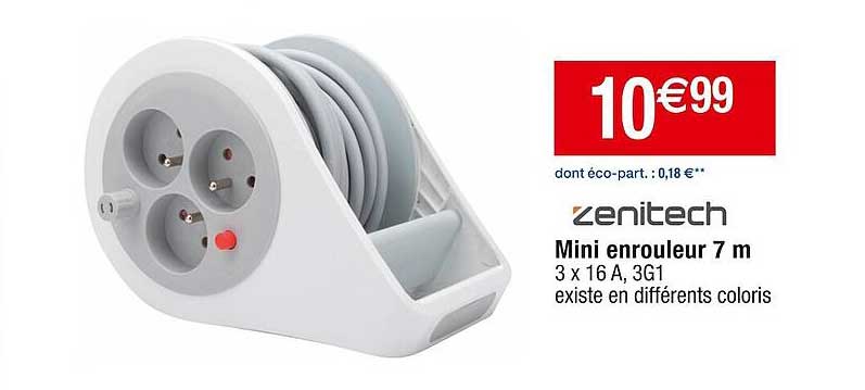 Zenitech Promo Mini Enrouleur 7 M Zenitech chez Cora - iCatalogue.fr