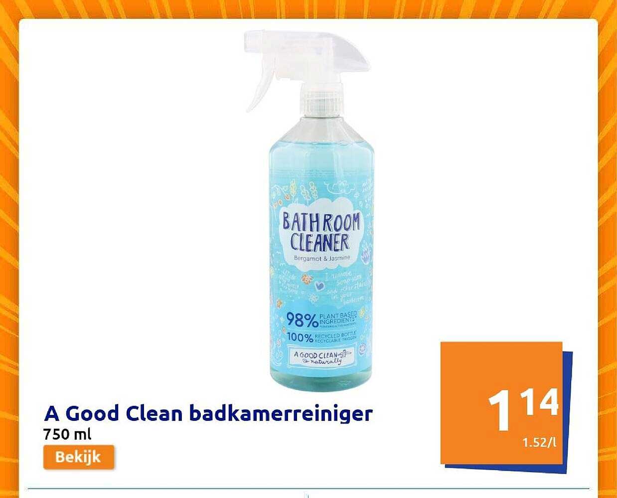 Promo A Good Clean Badkamerreiniger chez Action - iCatalogue.fr