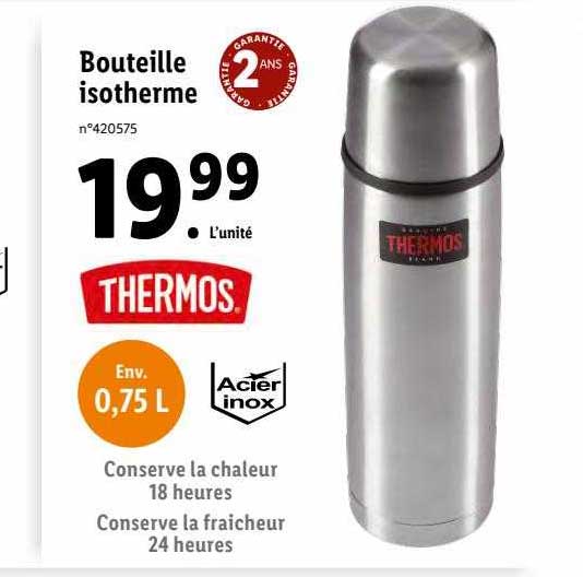 Lidl Thermos Bouteille Isotherme