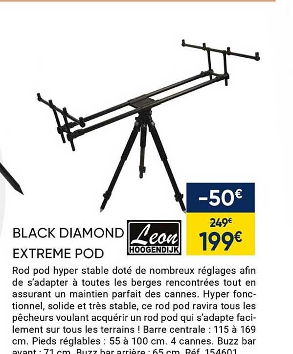 Rod Pod Hoogendijk Black Diamond Extreme Pod - Rod Pod pêche à la