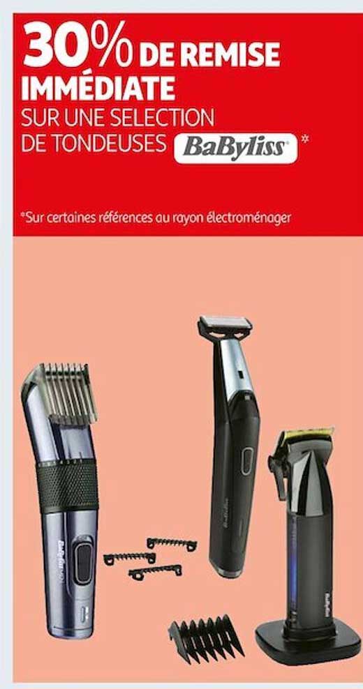 Promo Tondeuses Babyliss chez Auchan iCatalogue.fr