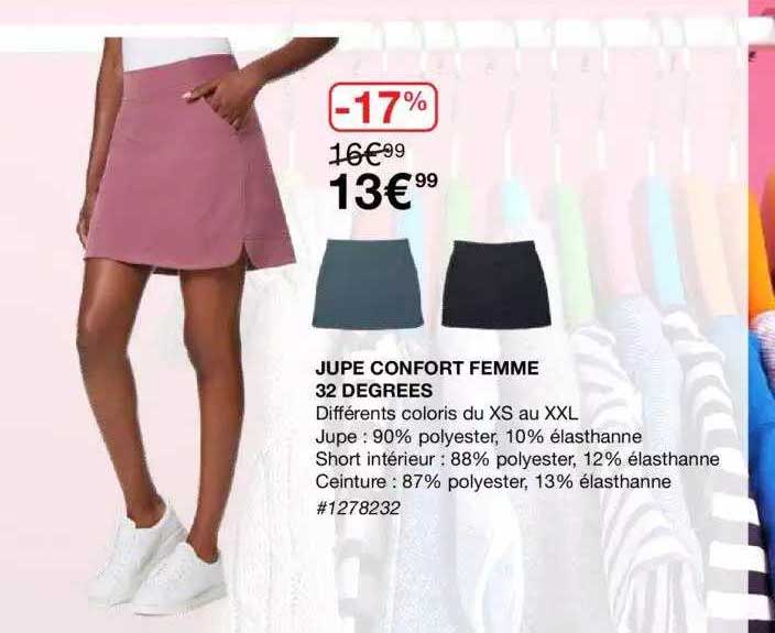 Promo Jupe Confort Femme 32 Degrees chez Costco - iCatalogue.fr