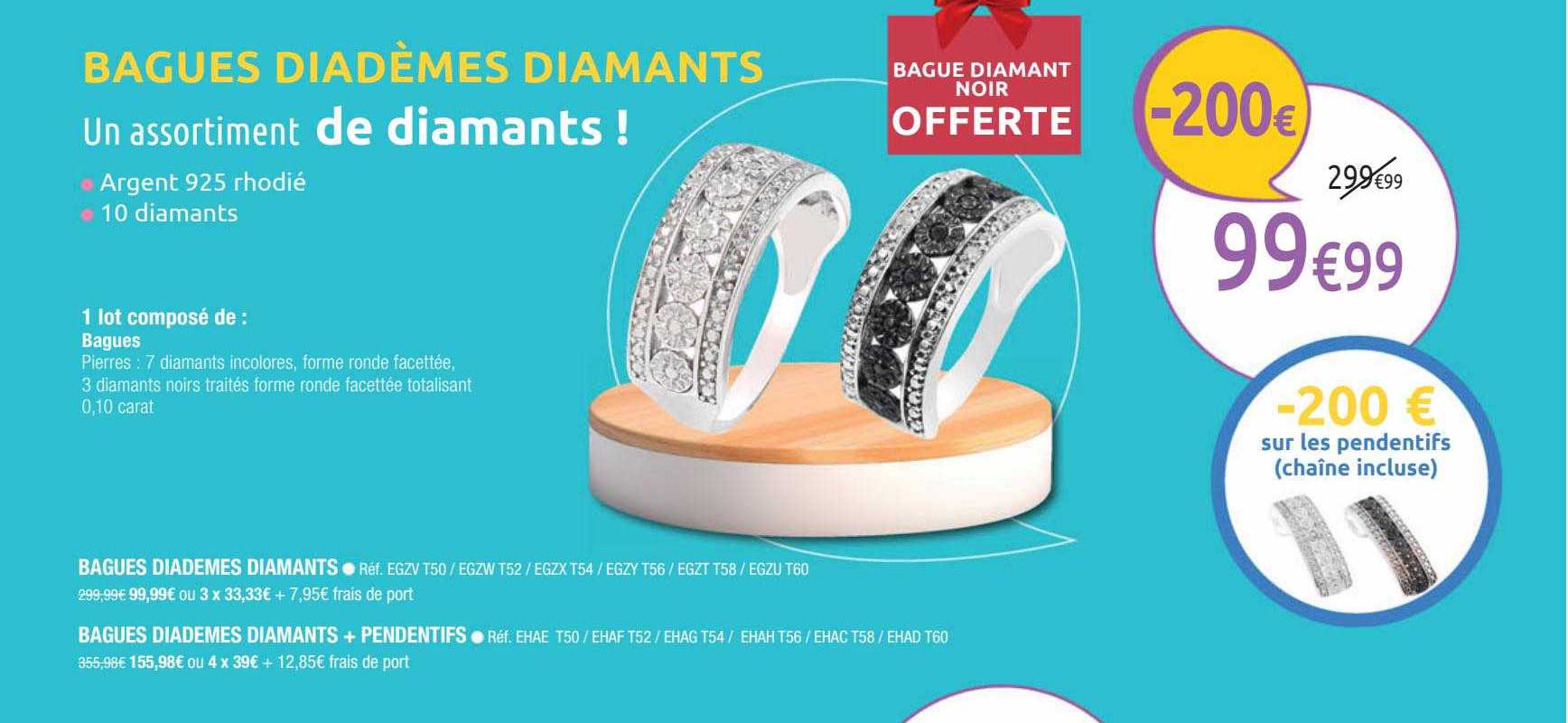 M6 Boutique Bague Diadèmes Diamants