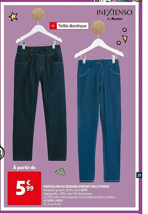 See you busy Summit Offre Pantalon Ou Jegging Enfant In Extenso chez Auchan