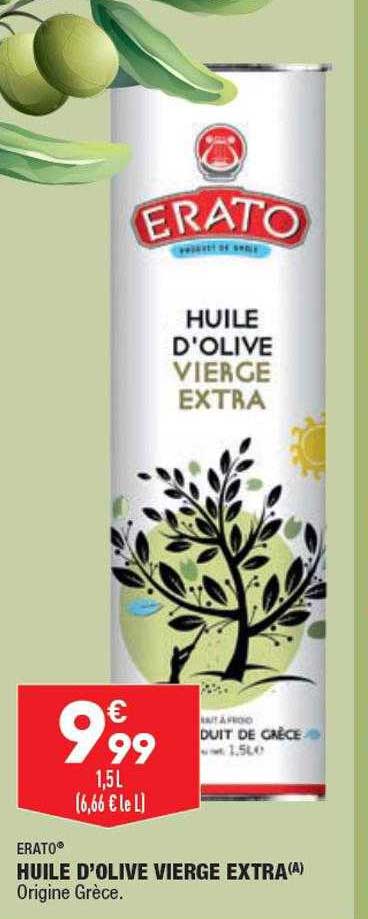 Aldi Erato Huile D'olive Vierge Extra